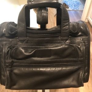 RARE Vintage TUMI Black Leather Camera Bag